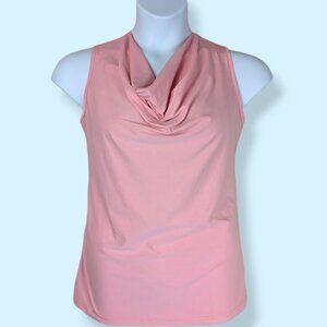 LAST CHANCE - 🍁Vintage Vida Pink Cowl Neck Top